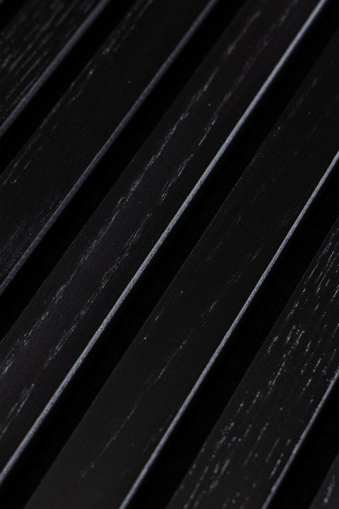 Acoustic panel Oak - Black lacquered