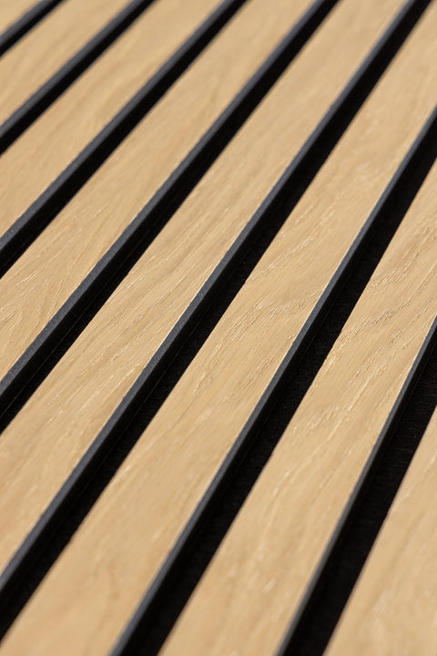 Panel acústico de roble rústico marrón → WoodUpp 
