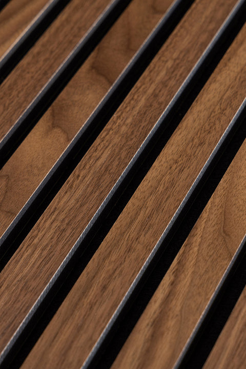 Acoustic panel Walnut - Oiled - Close up