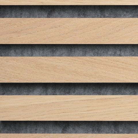 Product sample Acoustic panel Oak - Light lacquered Dark grey felt