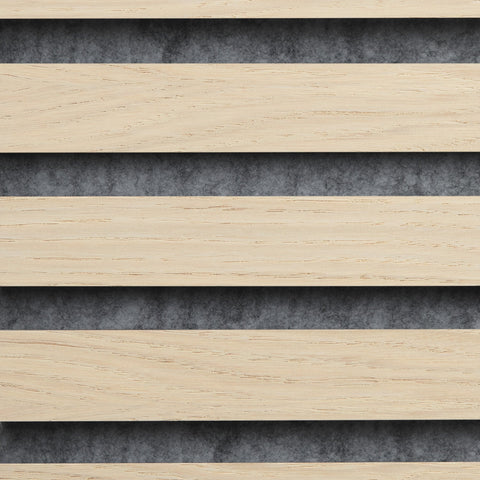 Product sample Acoustic panel Oak - White lacquered - dark grey felt