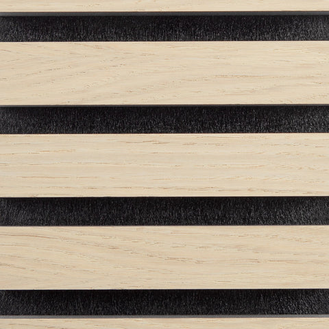 Product sample Acoustic panel Oak - White lacquered - black felt