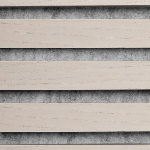 Product sample Acoustic panel Ash - White lacquered - light grey felt