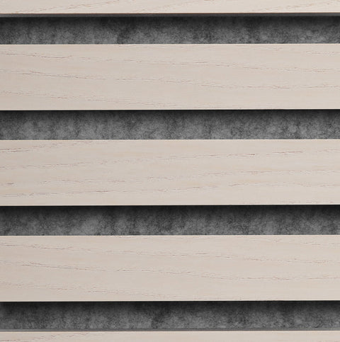 Product sample Acoustic panel Ash - White lacquered - dark grey felt