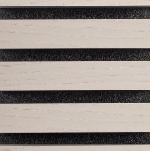 Product sample Acoustic panel Ash - White lacquered - black felt